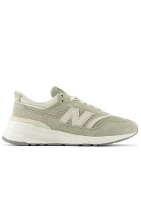 Buty New Balance U997REF - zielone. Okazja: na co dzień. Kolor: zielony. Materiał: materiał, skóra, syntetyk, guma. Szerokość cholewki: normalna #1