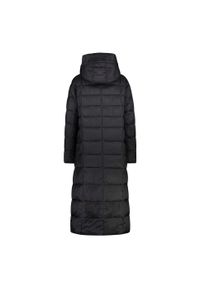 Płaszcz damski turystyczne CMP 32K3136. Typ kołnierza: kaptur. Kolor: czarny. Materiał: puch. Długość: długie. Sport: turystyka piesza #2
