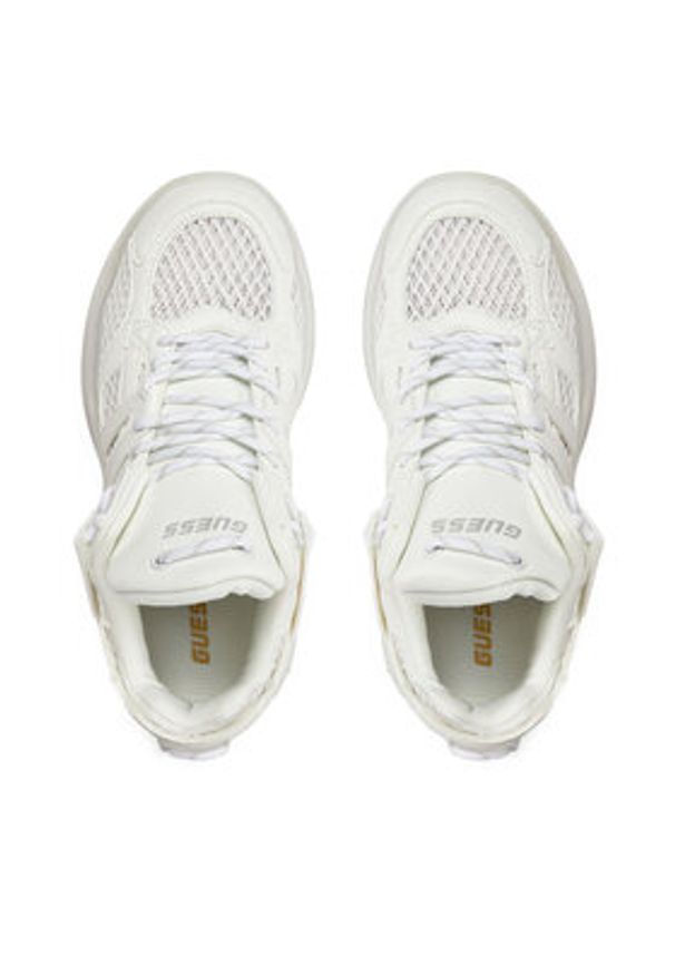 Guess Sneakersy Belluna FLJBLL ELE12 Biały. Kolor: biały. Materiał: skóra