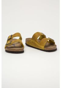 Birkenstock - Klapki zamszowe Arizona. Kolor: zielony. Materiał: zamsz. Wzór: gładki #3