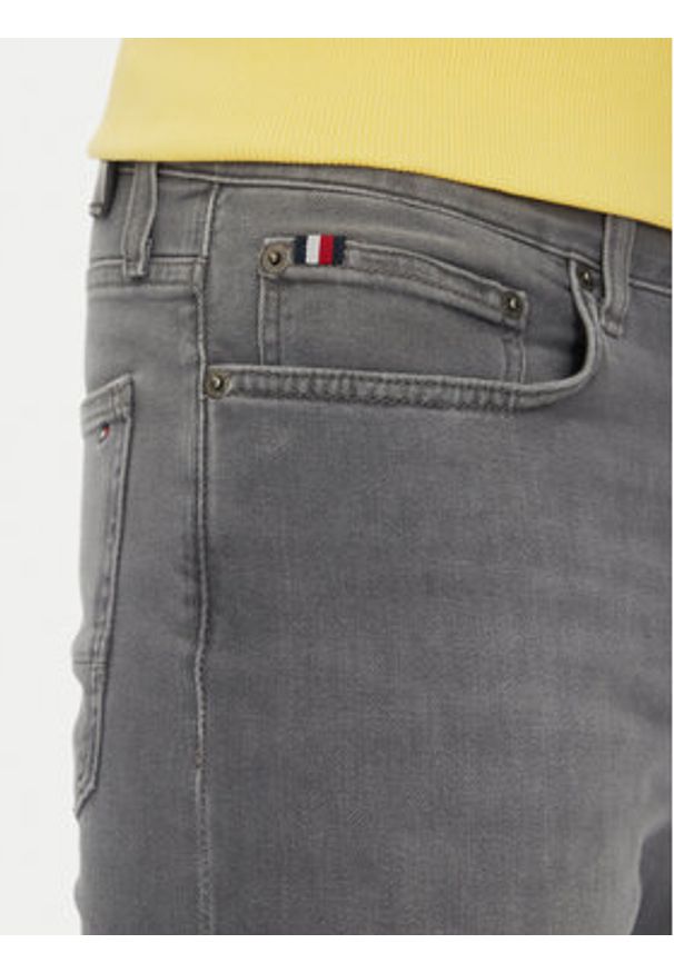 TOMMY HILFIGER - Tommy Hilfiger Jeansy Bleecker MW0MW38828 Szary Slim Fit. Kolor: szary
