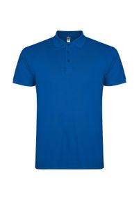 ROLY - Męska Koszulka Polo Star. Typ kołnierza: polo. Kolor: niebieski #1