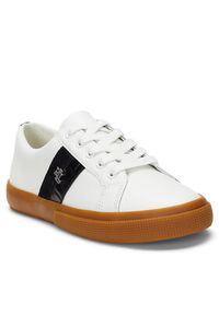 Lauren Ralph Lauren - LAUREN RALPH LAUREN Sneakersy 802951390001 Biały. Kolor: biały. Materiał: skóra