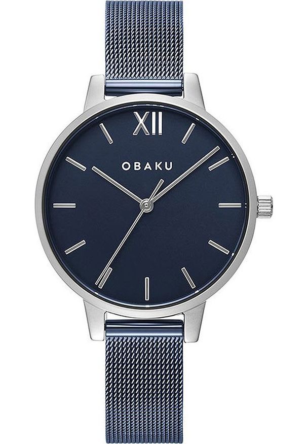 Zegarek OBAKU Zegarek damski Obaku Denmark V209LXCLML niebieski. Kolor: niebieski