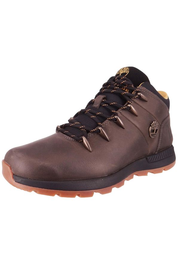 Tenisówki Timberland Model Sprint Trekker Mid Lace Sneaker Kolor Brązowy. Kolor: brązowy. Materiał: guma, skóra. Sport: bieganie