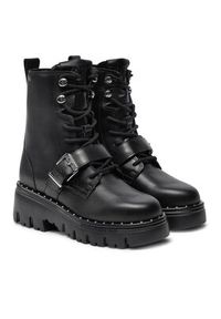 Karl Lagerfeld - KARL LAGERFELD Trapery KL45354 Czarny. Kolor: czarny. Materiał: skóra #5