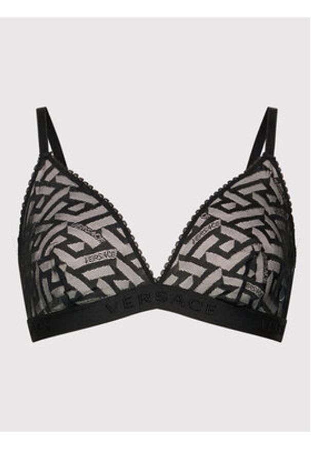 VERSACE - Versace Biustonosz braletka Greca 1002121 Czarny. Kolor: czarny. Materiał: syntetyk