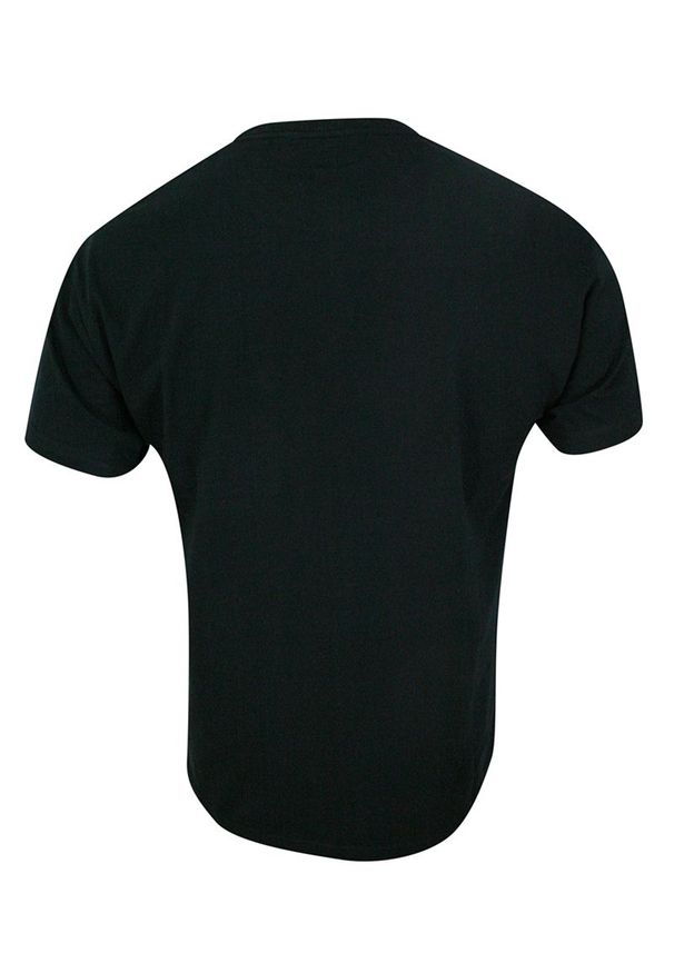 Czarny t-shirt Kings na co dzień, krótki
