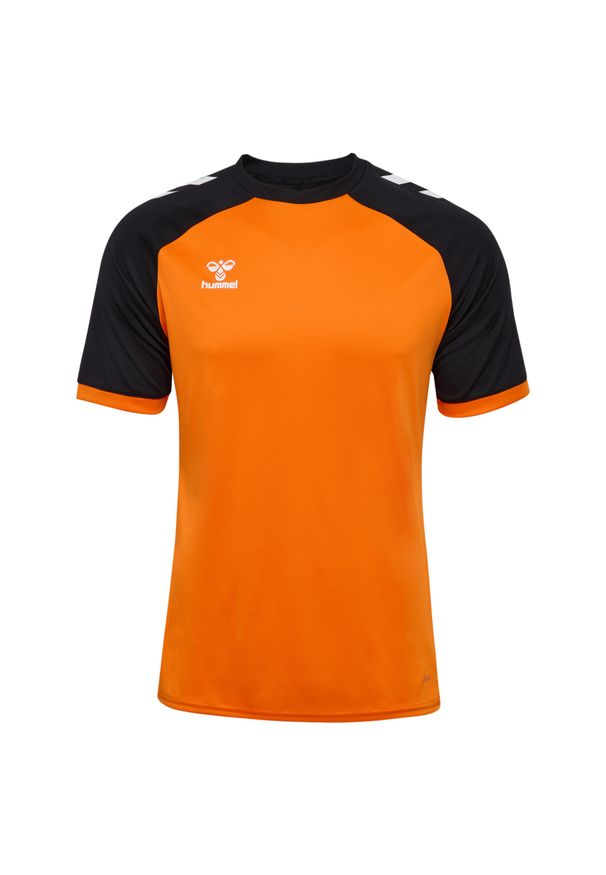 Koszulka dla dzieci Hummel League. Kolor: wielokolorowy, żółty, pomarańczowy. Sport: piłka nożna