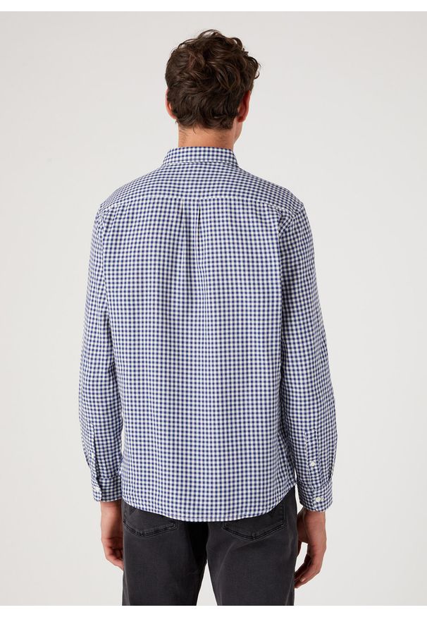 Wrangler - WRANGLER 1 POCKET SHIRT MĘSKA KOSZULA W KRATĘ BLUE RIBBON W5A22LB51 112327218