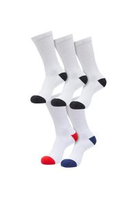 Urban Classics - Męskie Kolorowe Skarpety Sportowe (zestaw 5 Sztuk). Kolor: wielokolorowy, różowy, czarny, biały, czerwony. Wzór: kolorowy