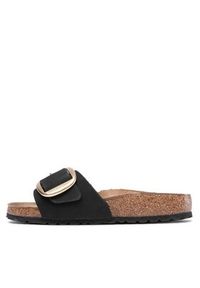 Birkenstock Klapki Madrid Big Buckle 1023373 Czarny. Kolor: czarny. Materiał: nubuk, skóra #5