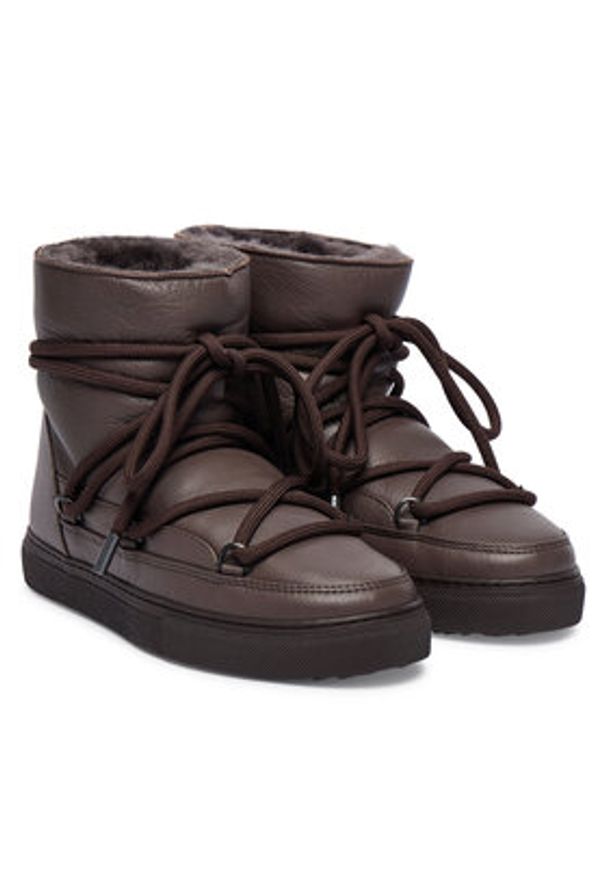 Inuikii Śniegowce Full Leather 75202-087 Brązowy. Kolor: brązowy. Materiał: skóra