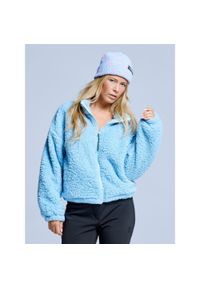 POEDERBAAS - Kurtka Fluffy - Damska - Cztery pory roku - Miś Teddy - Lodowy błękit. Kolor: niebieski. Materiał: poliester. Sezon: zima. Sport: narciarstwo #1