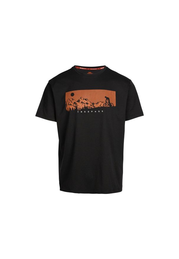 TRESPASS - Męska Koszulka Motocyklowa Nellow. Kolor: czarny. Sport: turystyka piesza