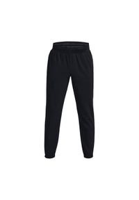 Spodnie sportowe męskie Under Armour Stretch Woven. Kolor: czarny. Materiał: dresówka. Długość: długie