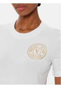 Versace Jeans Couture Sukienka codzienna 78HAOT00 Biały Slim Fit. Okazja: na co dzień. Kolor: biały. Materiał: bawełna. Typ sukienki: proste. Styl: casual