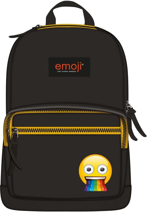 St. Majewski Plecak 1-komorowy Emoji czarny. Kolor: czarny