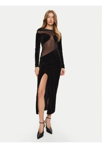 Undress Code Sukienka koktajlowa Velvet Sky 732 Czarny Slim Fit. Kolor: czarny. Materiał: syntetyk. Styl: wizytowy #1