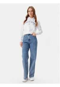 Guess Jeans Bluza W5GQ22 K68I4 Biały Regular Fit. Kolor: biały. Materiał: bawełna #3