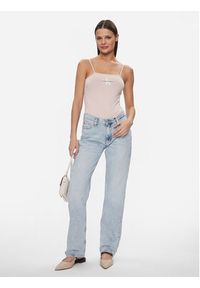 Calvin Klein Jeans Body Monologo J20J223421 Różowy Slim Fit. Kolor: różowy. Materiał: bawełna #6