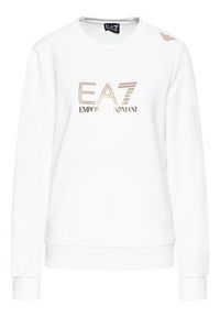EA7 Emporio Armani Bluza 8NTM45 TJ9RZ 1100 Biały Regular Fit. Kolor: biały. Materiał: syntetyk