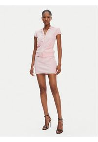 Juicy Couture Bluza Heritage JCGAS125021 Różowy Slim Fit. Kolor: różowy. Materiał: bawełna