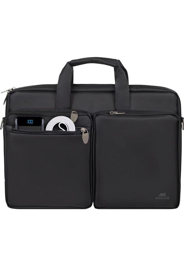 RIVACASE - Torba Rivacase 8550 czarny. Kolor: czarny. Materiał: poliester. Styl: młodzieżowy, elegancki