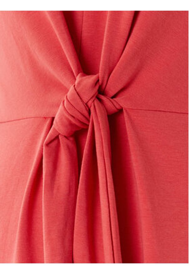 United Colors of Benetton - United Colors Of Benetton Sukienka letnia 3FJHDV01T Różowy Regular Fit. Kolor: różowy. Materiał: bawełna. Sezon: lato