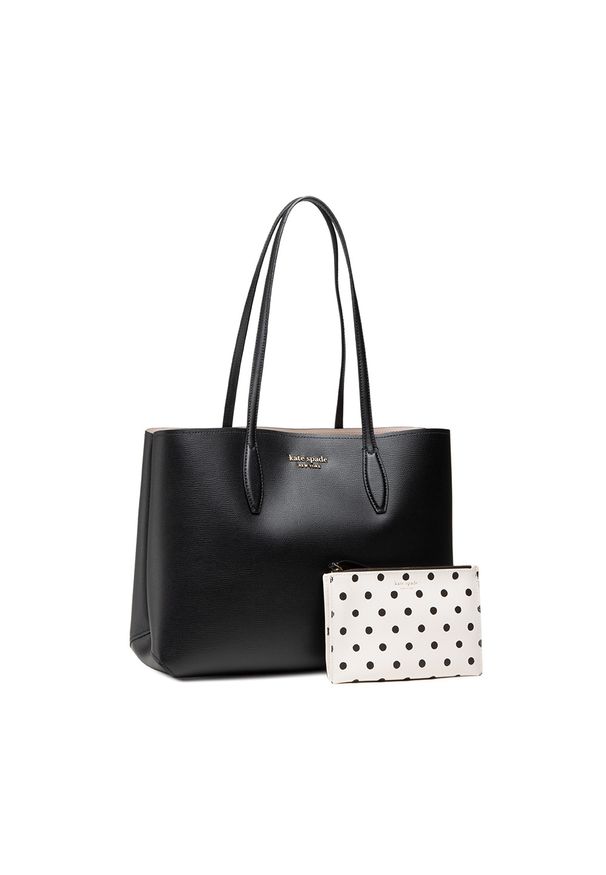 Kate Spade - Torebka KATE SPADE - All Day PXR00297 Black/Black 003U. Kolor: czarny. Materiał: skórzane. Styl: klasyczny