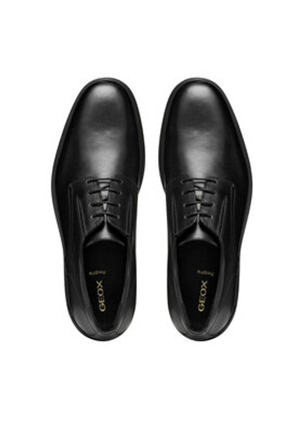 Geox Półbuty U Dublin U65R2C 00043 C9999 Czarny. Kolor: czarny. Materiał: skóra