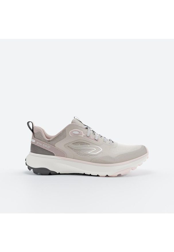 KALENJI - Buty do biegania damskie Kiprun JF190 Grip. Kolor: biały, beżowy, różowy, wielokolorowy