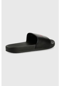 Levi's® - Levi's klapki June Boxtab męskie kolor czarny. Okazja: na spotkanie biznesowe. Kolor: czarny. Materiał: materiał. Obcas: na obcasie. Styl: biznesowy. Wysokość obcasa: niski #2