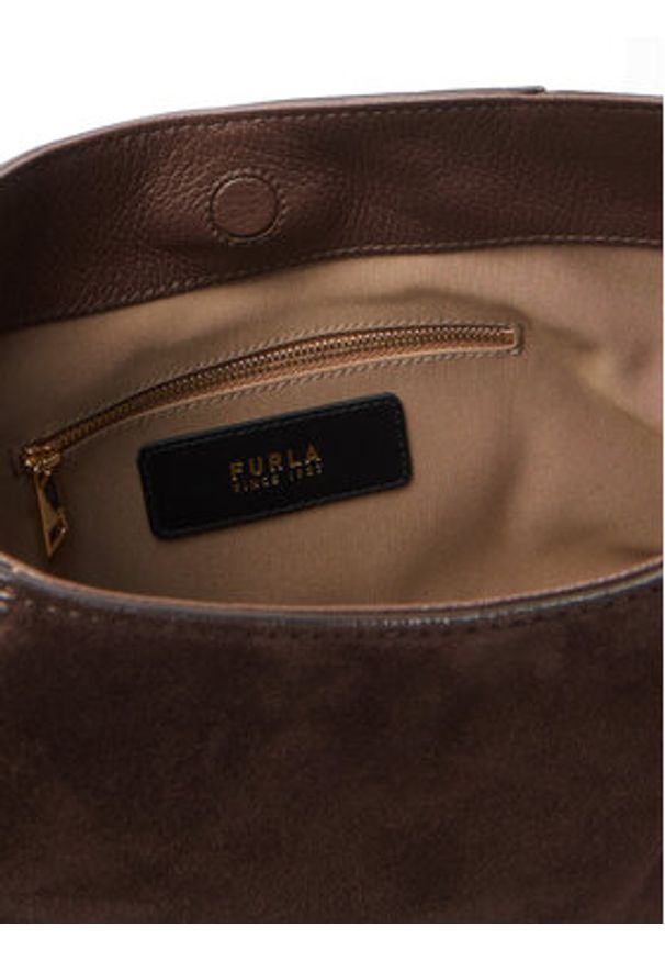 Furla Torebka Lara S WB01958 BX1895 BG 4286S Brązowy. Kolor: brązowy. Materiał: skórzane