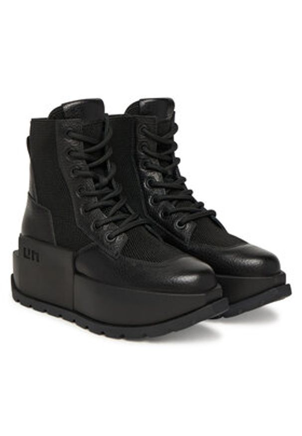 United Nude Trzewiki Roko Trooper 1096701165 Czarny. Kolor: czarny. Materiał: skóra