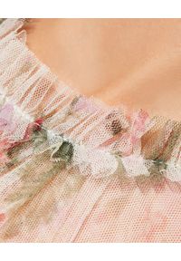 NEEDLE & THREAD - Sukienka maxi Swan. Kolor: biały. Wzór: kwiaty. Długość: maxi