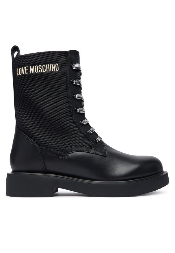 Love Moschino - Trzewiki LOVE MOSCHINO. Kolor: czarny