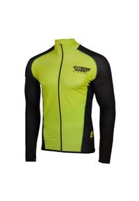 Bluza męska do biegania rozpinana EXTREME HOBBY CALEIDOSCOPE. Kolor: zielony. Materiał: poliester, elastan. Sezon: wiosna, jesień. Sport: bieganie #1