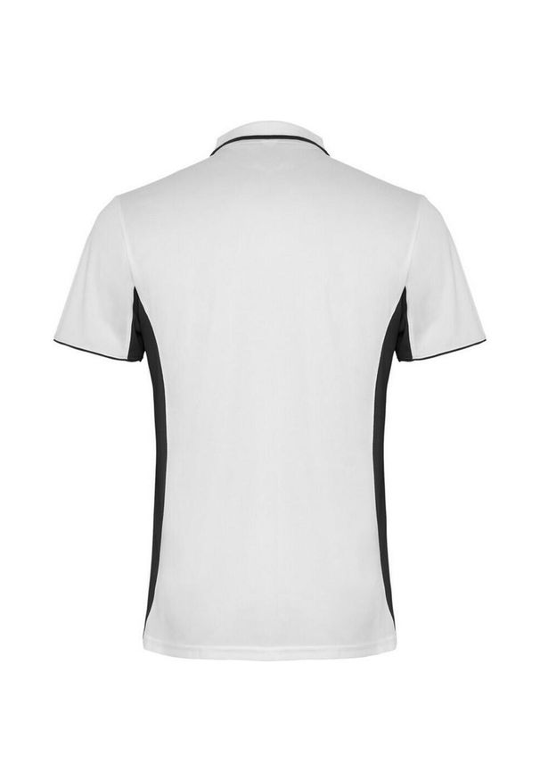 ROLY - Sportowa Koszulka Polo Z Krótkim Rękawem Dla Dorosłych Unisex Montmelo. Typ kołnierza: polo. Kolor: czarny, biały, wielokolorowy. Długość rękawa: krótki rękaw. Długość: krótkie. Styl: sportowy