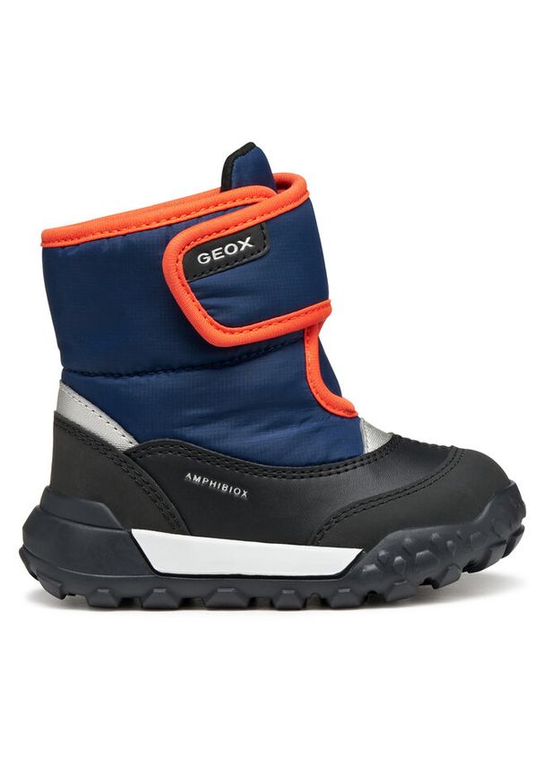 Śniegowce Geox. Kolor: niebieski