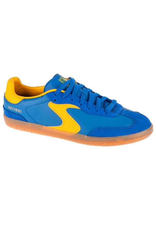 skechers - Buty sportowe Sneakersy męskie, Hotshot - Roaver. Kolor: niebieski. Sport: turystyka piesza