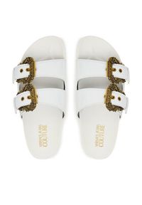 Versace Jeans Couture Klapki 80VA3SM1 ZS190 3 Biały. Kolor: biały. Materiał: skóra #3