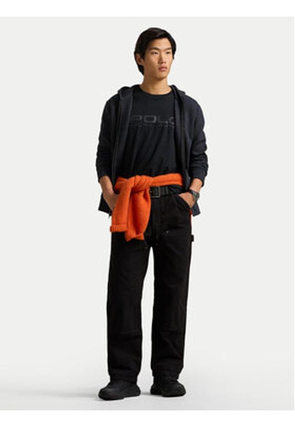 Polo Ralph Lauren Bluza 710881517052 Czarny Regular Fit. Typ kołnierza: polo. Kolor: czarny. Materiał: bawełna