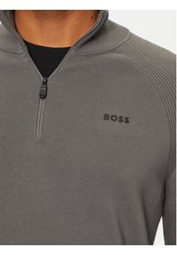 BOSS - Boss Sweter Perform-X_QZ 50498525 Szary Regular Fit. Kolor: szary. Materiał: bawełna, syntetyk #4