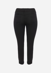 Born2be - Czarne Spodnie Skinny z Kieszeniami Afrina. Kolekcja: plus size. Kolor: czarny. Długość: do kostek #6
