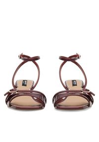 Nine West Sandały FEROZA BYCCC02 Bordowy. Kolor: czerwony. Materiał: syntetyk #3