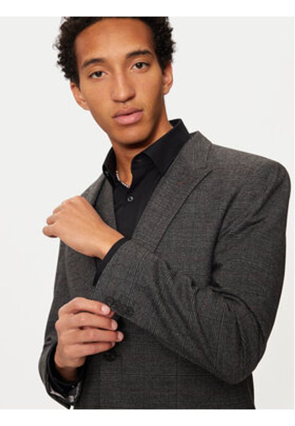Hugo Garnitur Henry/Getlin 50528361 Szary Slim Fit. Kolor: szary. Materiał: syntetyk
