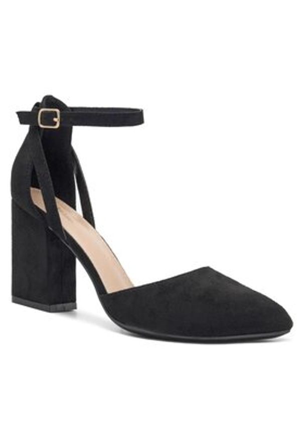 DeeZee Czółenka KL-HT6160 Czarny. Kolor: czarny. Materiał: skóra