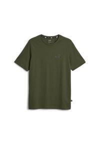 Podkoszulek Puma Essentials Small Logo, Mężczyźni. Kolor: zielony. Materiał: bawełna, materiał. Sport: joga i pilates #1