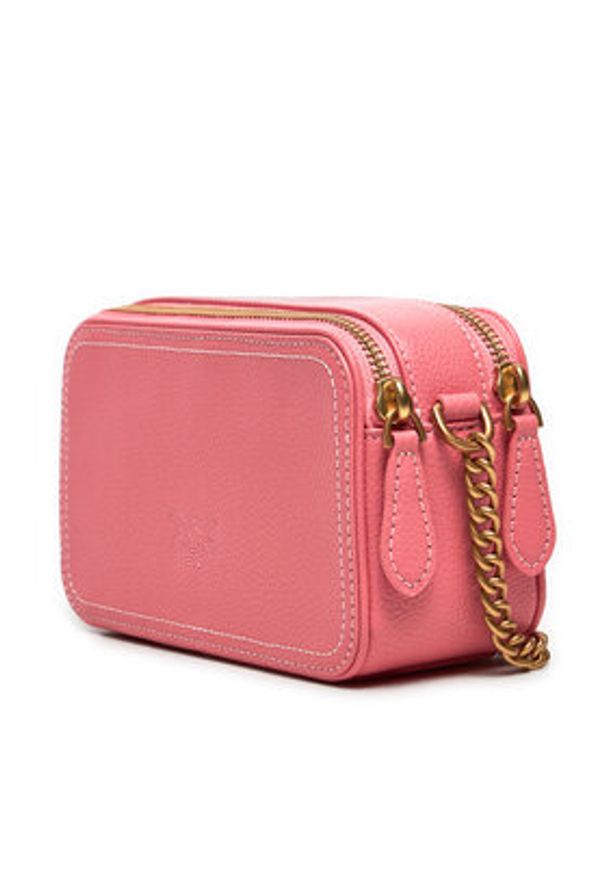Pinko Torebka Pelle Bottalata 103799 Różowy. Kolor: różowy. Materiał: skórzane